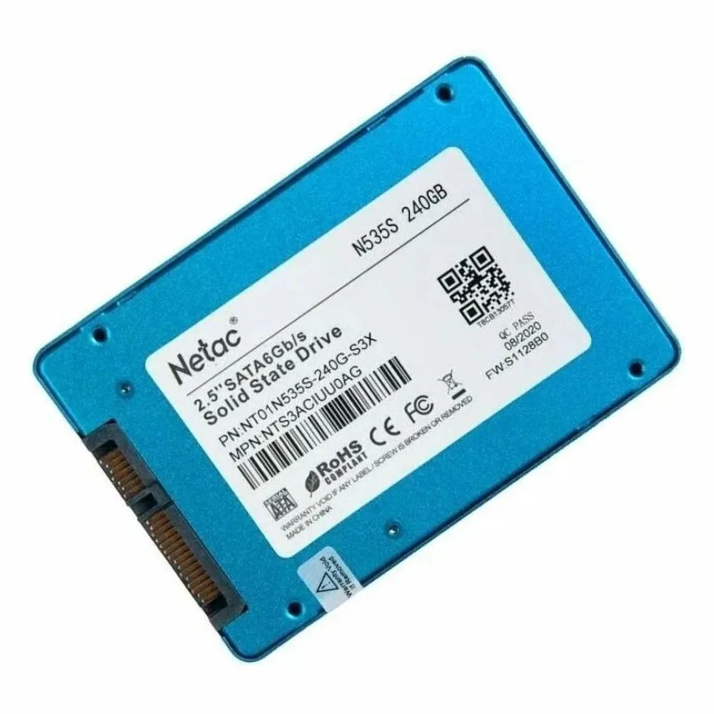 Накопитель SSD Netac N535S, 240Gb, 2.5", SATA-III, R/W 540/490