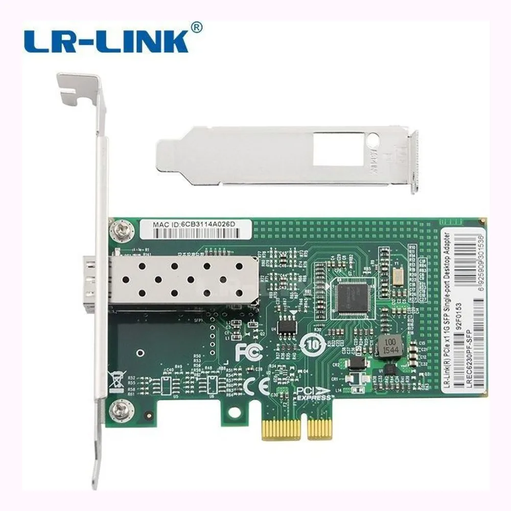 Сетевой адаптер LR-LINK PCIE 1Gb 1000MBPS SINGLE LREC6230PF-SFP