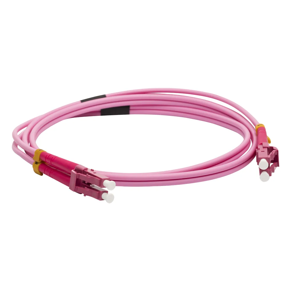 Патч-корд оптический LANMASTER, дуплексный, LC/PC-LC/PC, OM4, LSZH, 10 м