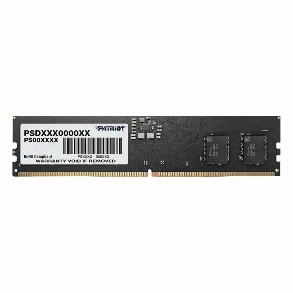 Оперативная память Patriot Signature, DDR5, 8GB (1x8 GB), 4800 MHz, CL40, DIMM