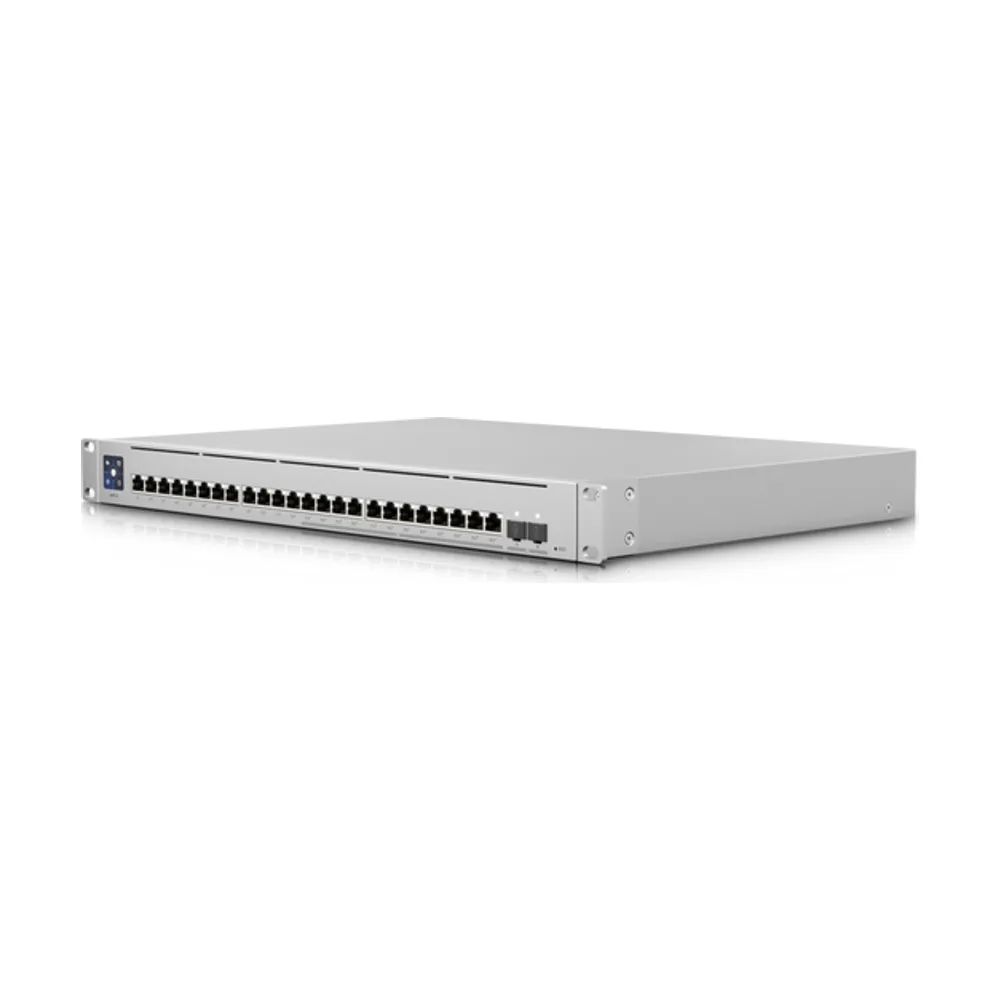 Коммутатор Ubiquiti UniFi Switch Enterprise 24 PoE, 12×1 Гбит/с PoE + 12×2.5 Гбит/с PoE + 2×10 Гбит/с SFP+ Uplink, управляемый