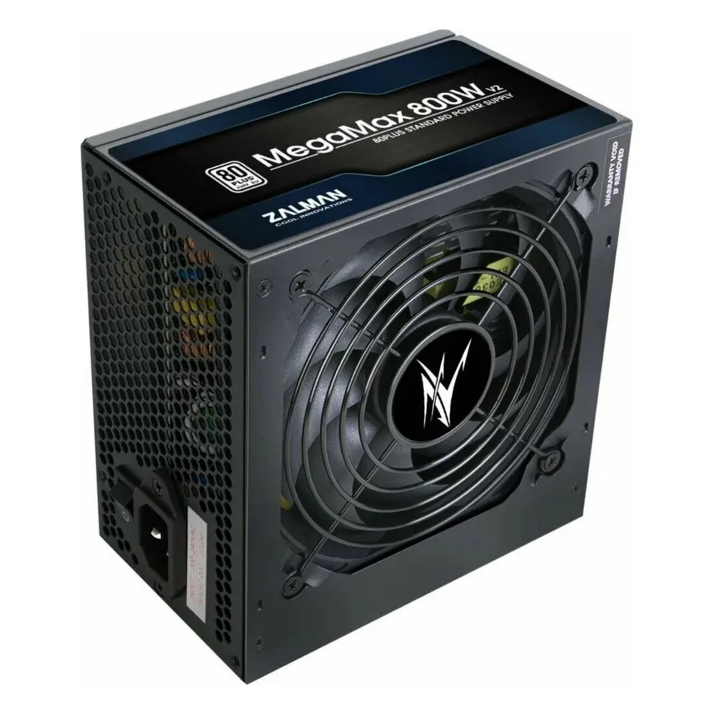 Блок питания Zalman MegaMax 800W (ZM800-TXII), 800Вт, 80 PLUS, 120мм, черный