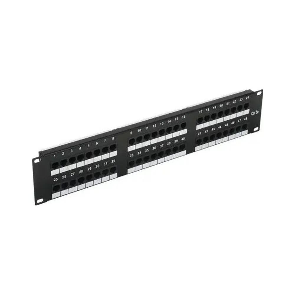 Патч-панель Lanmaster NM-PPU48C 19" 2U 48xRJ45 кат.5e UTP