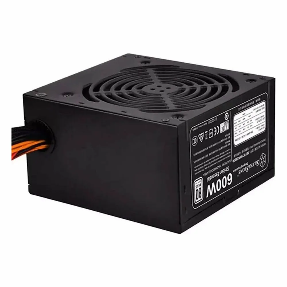 Блок питания SilverStone SST-ST60F-ES230, 600Вт, 80+ Standard, 120мм, немодульный, черный