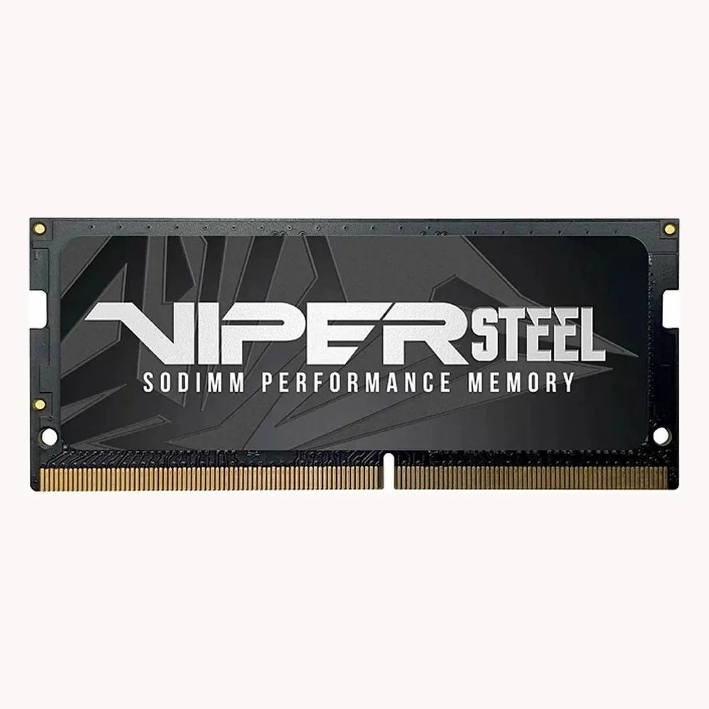 Оперативная память Patriot Steel Series, DDR4, 32GB (1x32 GB), 3200 MHz, CL22, радиатор, черный, SO-DIMM