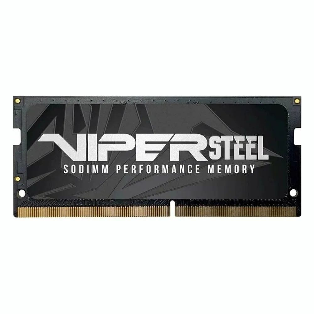 Оперативная память Patriot Viper Steel, DDR4, 8GB (1x8GB), 3200MHz, CL22, с радиатором, черный, SO-DIMM