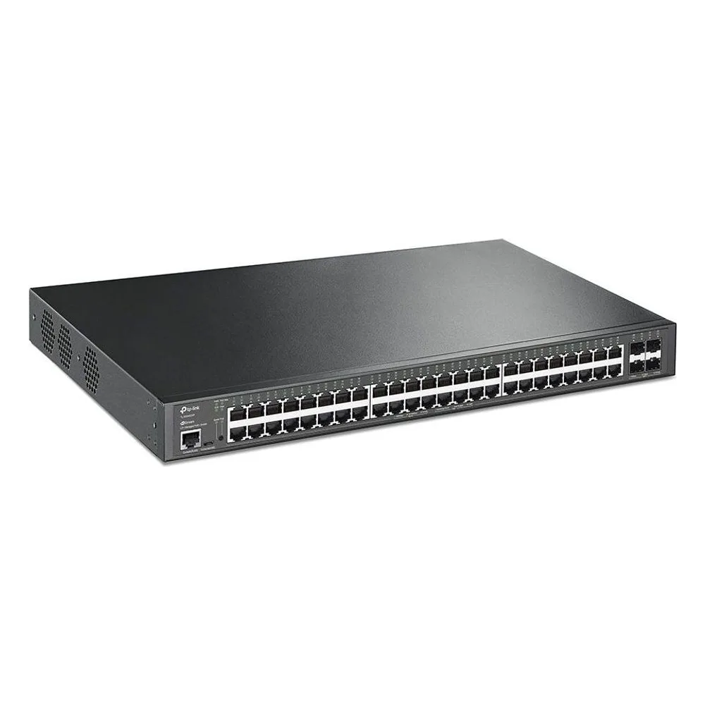 Коммутатор TP-Link JetStream TL-SG3452XP, 48×1 Гбит/с PoE + 4×10 Гбит/с SFP+, управляемый