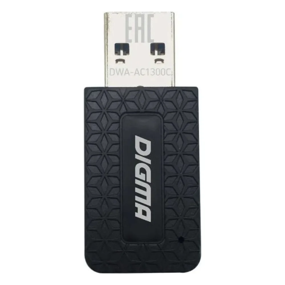 Сетевой адаптер WiFi Digma DWA-AC1300C AC1300 USB 3.0 (ант.внутр.) 1ант. (упак.:1шт)