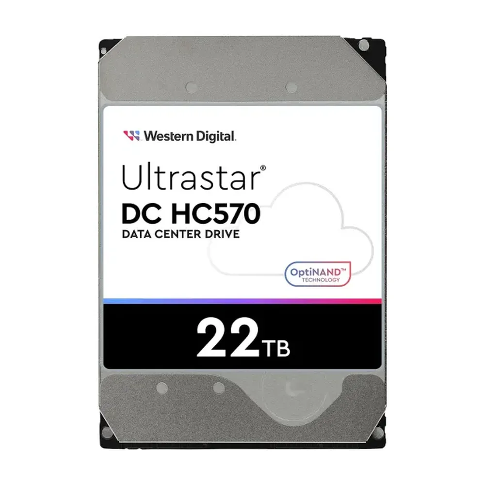 Жесткий диск Western Digital 3.5" 22Tb Ultrastar DC HC570 SAS 12Gb/s, 7200rpm, 512MB, 0F48052, 512e/4Kn, CMR, Helium, Bulk