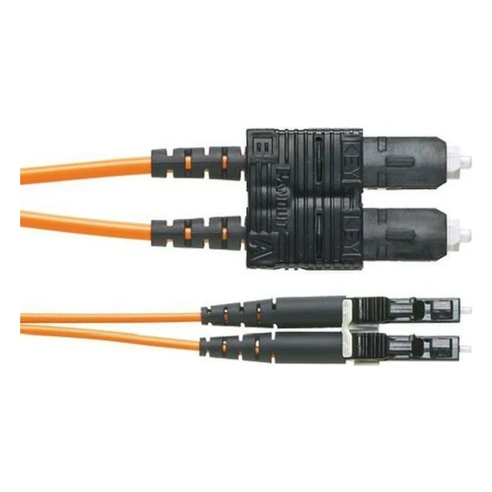 Патч-корд Panduit F92ELLNSNSNM015 2x9/125 OS1/OS2 LC дуплекс-SC дуплекс 15м LSZH желтый