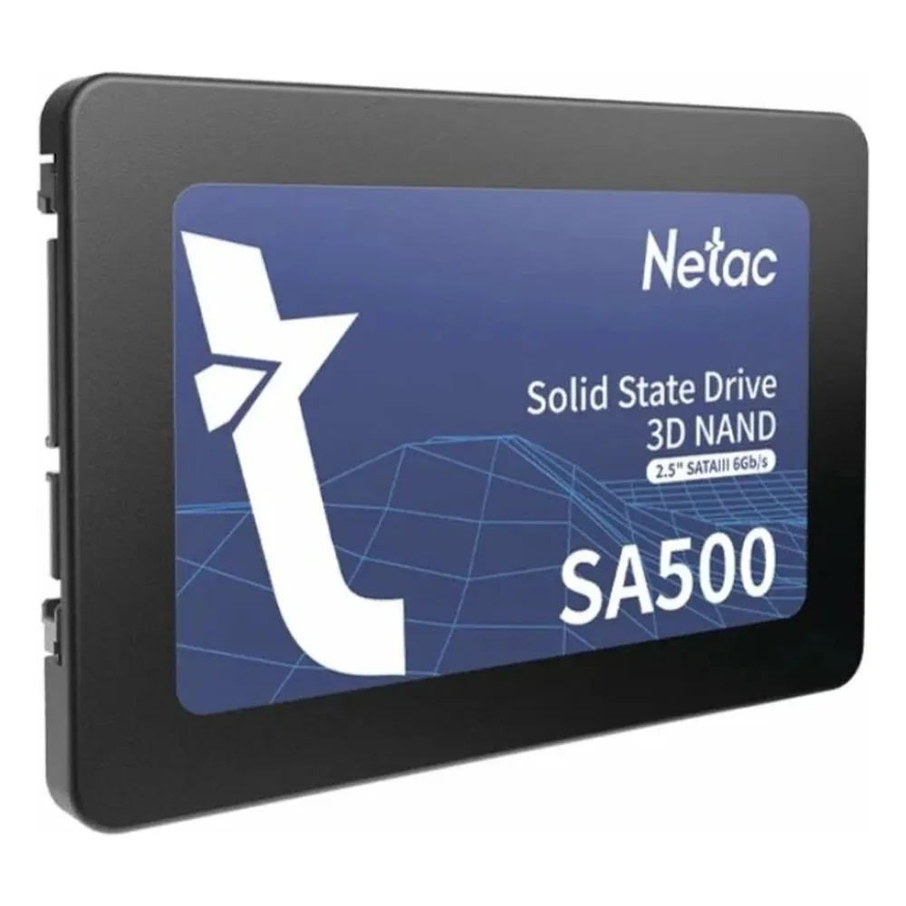 Накопитель SSD Netac SA500, 2Tb, SATA III, 2.5", R/W 530/475