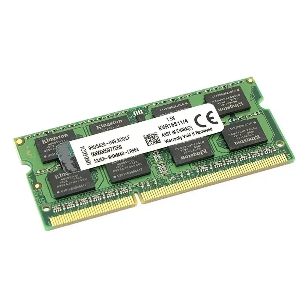 Оперативная память Kingston ValueRAM, DDR3, 4GB (1x4GB), 1600MHz, CL11, SO-DIMM