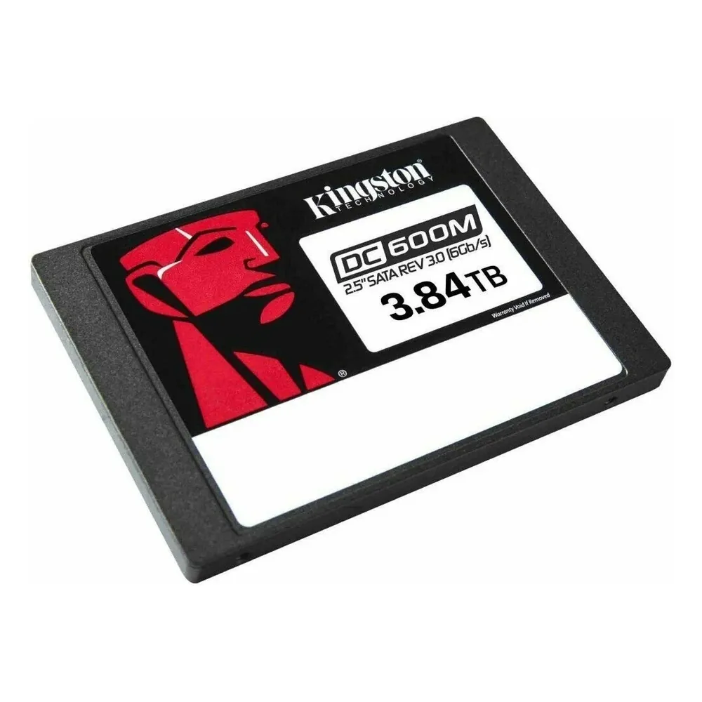 Накопитель SSD Kingston SSD DC600M, 3840Gb, SATA III, 2.5", R/W 560/530