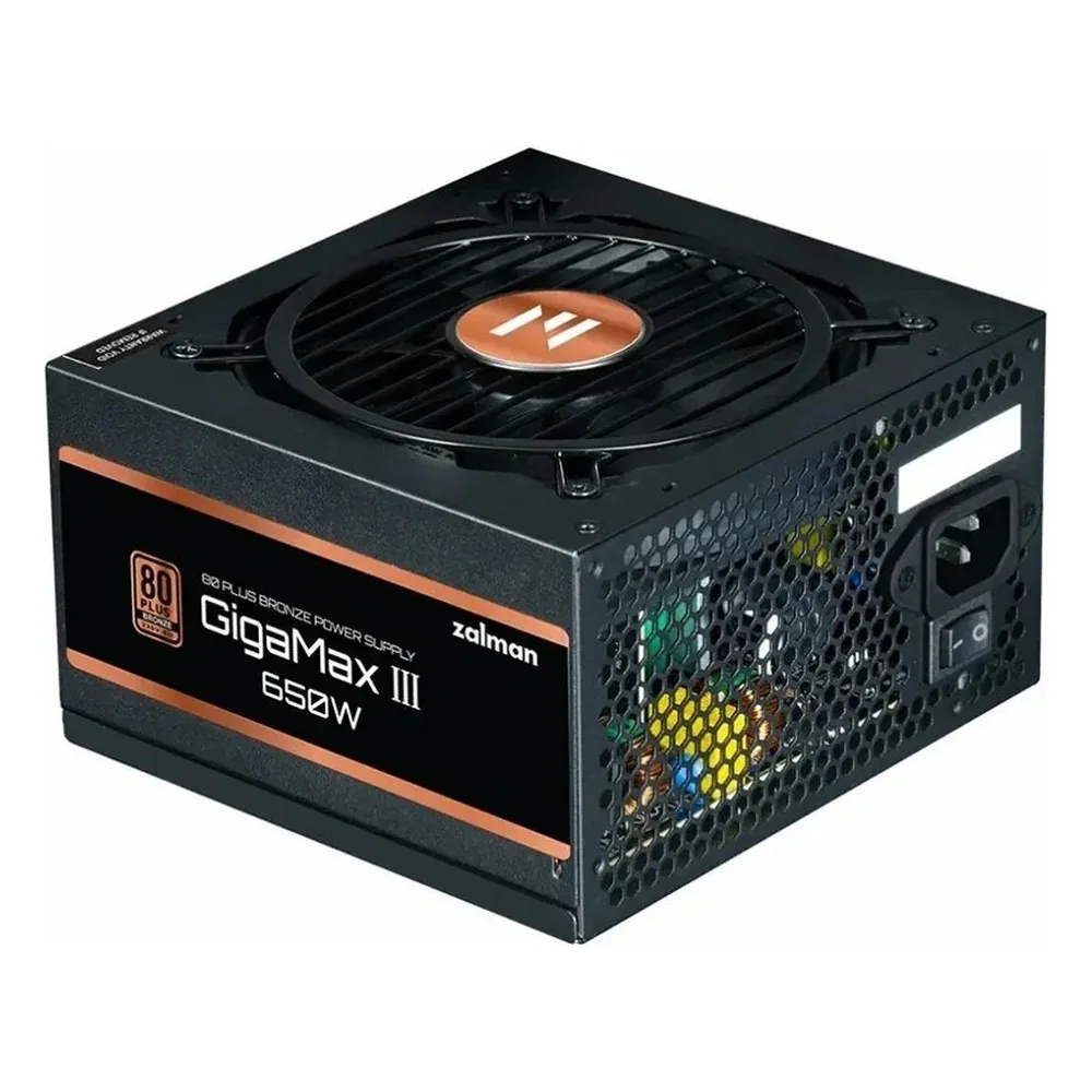 Блок питания Zalman ZM650-GV3 RTL, 650Вт, 80 PLUS Bronze, 120мм, черный