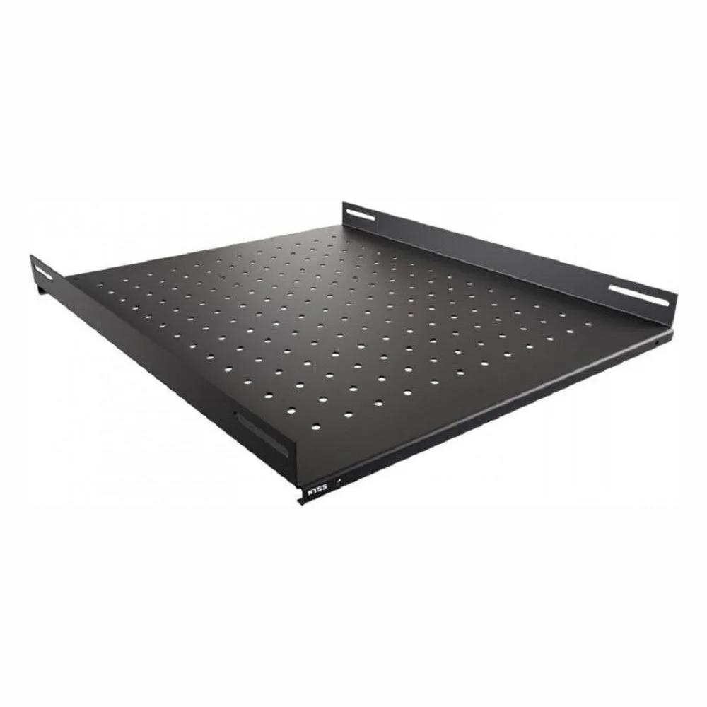 Полка стационарная NTSS NTSS-FS-H-800-BL 1U нагр.:100кг. 19" 550мм черный (упак.:1шт)