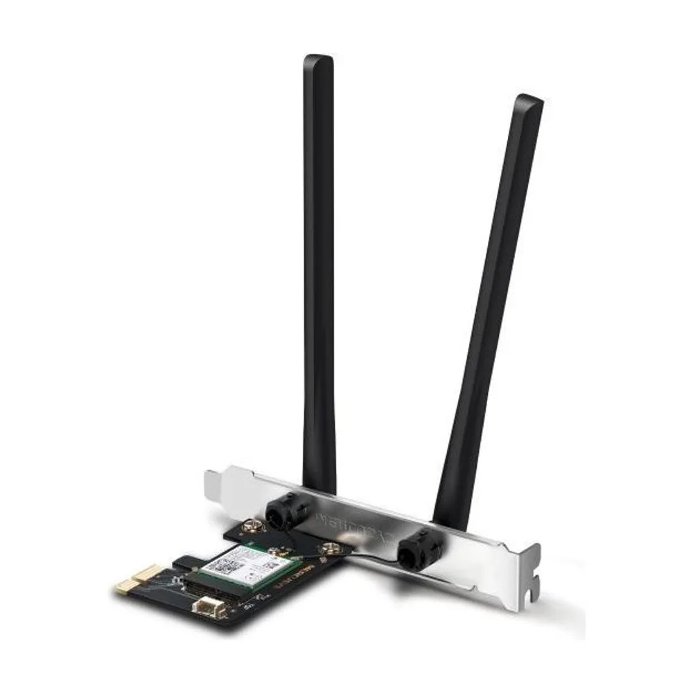 Сетевой адаптер Wi-Fi + Bluetooth Mercusys MA80XE AX3000 PCI Express (ант.внеш.несъем.) 2ант.