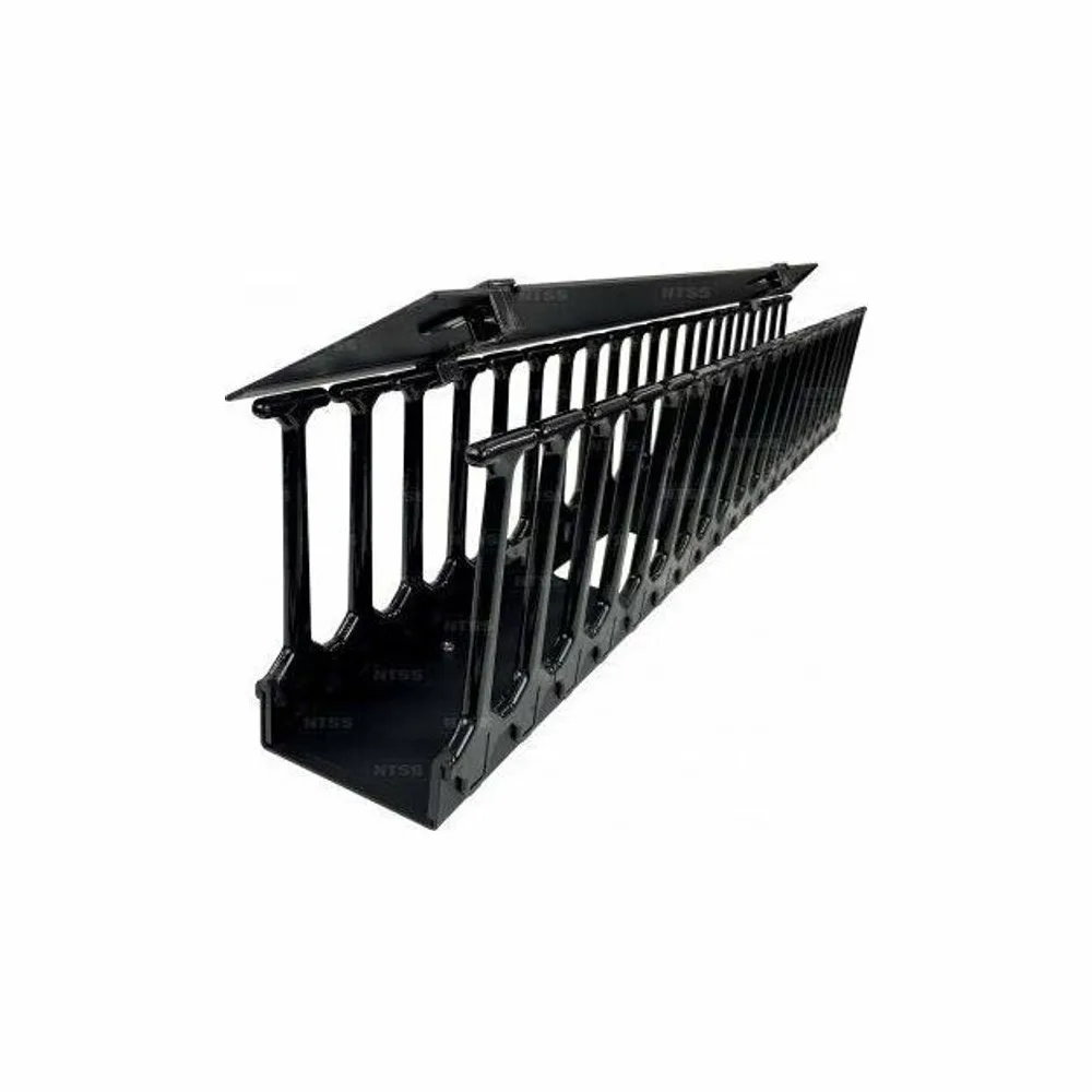 Вертикальный кабельный организатор Wize Pro WCABV42U 19", высота 42U, черный