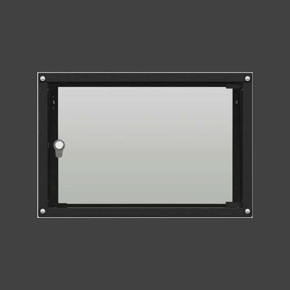 Шкаф коммутационный NTSS Lime (NTSS-WL6U5560GS-BL) настенный 6U 550x600 мм пер. дв. стекл несъемн. бок. пан. 30 кг черный 520 мм 12 кг 110 град. 500 мм IP20