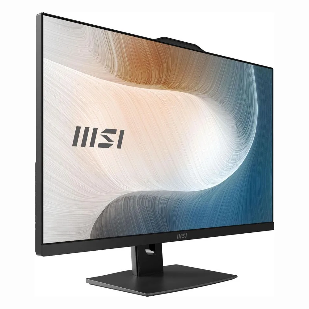 Моноблок MSI Modern AM272P 1M AiO 27" FHD(1920x1080)IPS AG Non-touch, Core i5-120U (1.4GHz), 16Gb DDR5(2x8GB),512Gb SSD M.2,Intel UHD,WiFi,BT,camera,WirelessKB&mouse Eng/Rus,NoOS,1y war-ty,черный (9S6-AF8231-890)