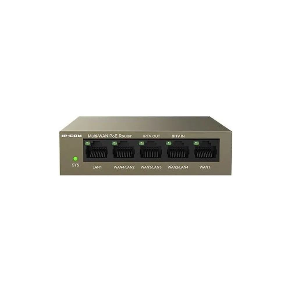 Маршрутизатор IP-COM M20-PoE, 5×1 Гбит/с WAN/LAN (4×PoE), управляемый