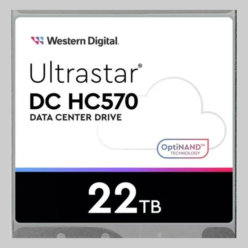 Жесткий диск Western Digital HDD Server Ultrastar DC HC570 WUH722222ALE6L4 22TB 7200rpm SATA-III 512Mb 3.5"