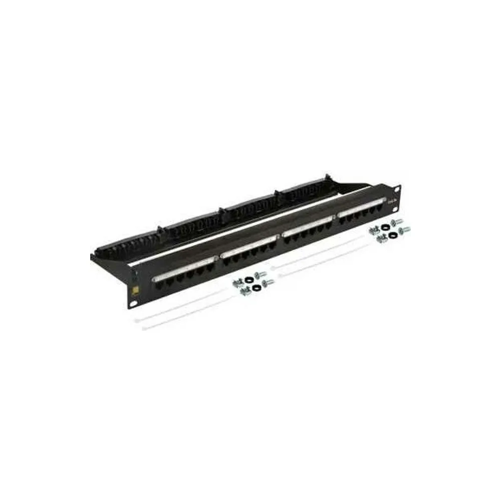 Патч-панель Lanmaster LAN-PPN24U5E 19" 1U 24xRJ45 кат.5E UTP