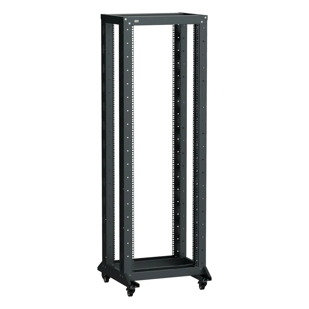 Стойка двухрамная ITK Linea LF05-42U66-2RM 42U 600 мм X 600 мм 700 кг черный