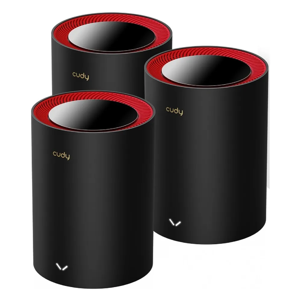 Wi-Fi Mesh-система/AX3000 Wi-Fi 6 Mesh 2.5G Solution 3-Pack, Dual-Band, Chipset MT7981BA+MT7976CN+RTL8221B, 802.11ax/ac/a/b/g/n, 2402Mbps at 5GHz + 574Mbps at 2.4GHz, 2.5G WAN+GE LAN, 5 internal antennas, MU-MIMO, DDNS, Zerotier/Wireguard/OpenVPN/IPSec/L2TP/PPTP VPN, DNS over Cloudflare/Google/Quad9, IPv6, Seamless Roaming, WPA3, TR069/TR098/TR111/TR181,easyMesh R3 Optional, Ver 2.0, Cudy Mesh, Cudy APP