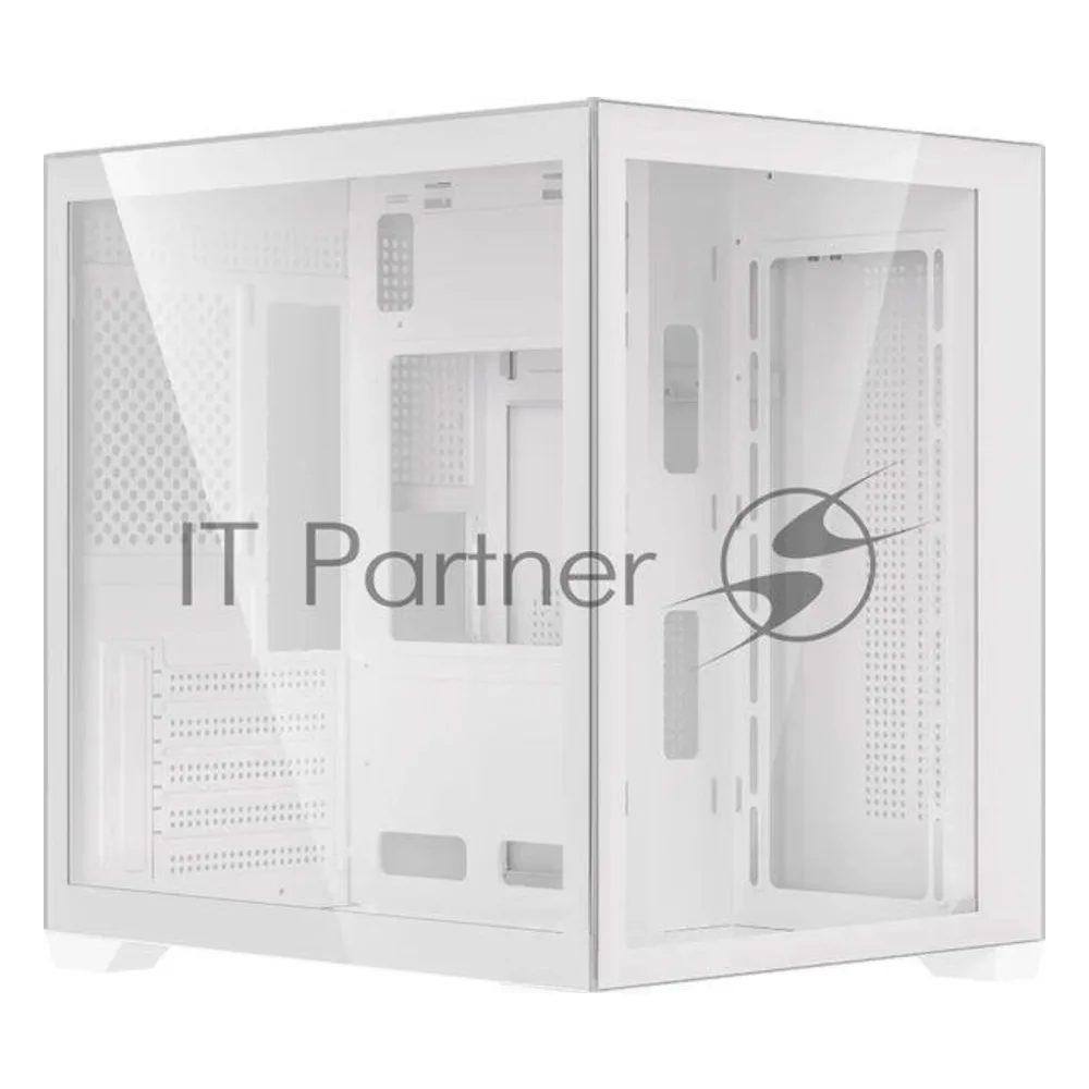 Компьютерный корпус Accord ACC-ZMS03W белый без БП mATX 3x120мм 1xUSB2.0 1xUSB3.0 1xUSB3.1 audio