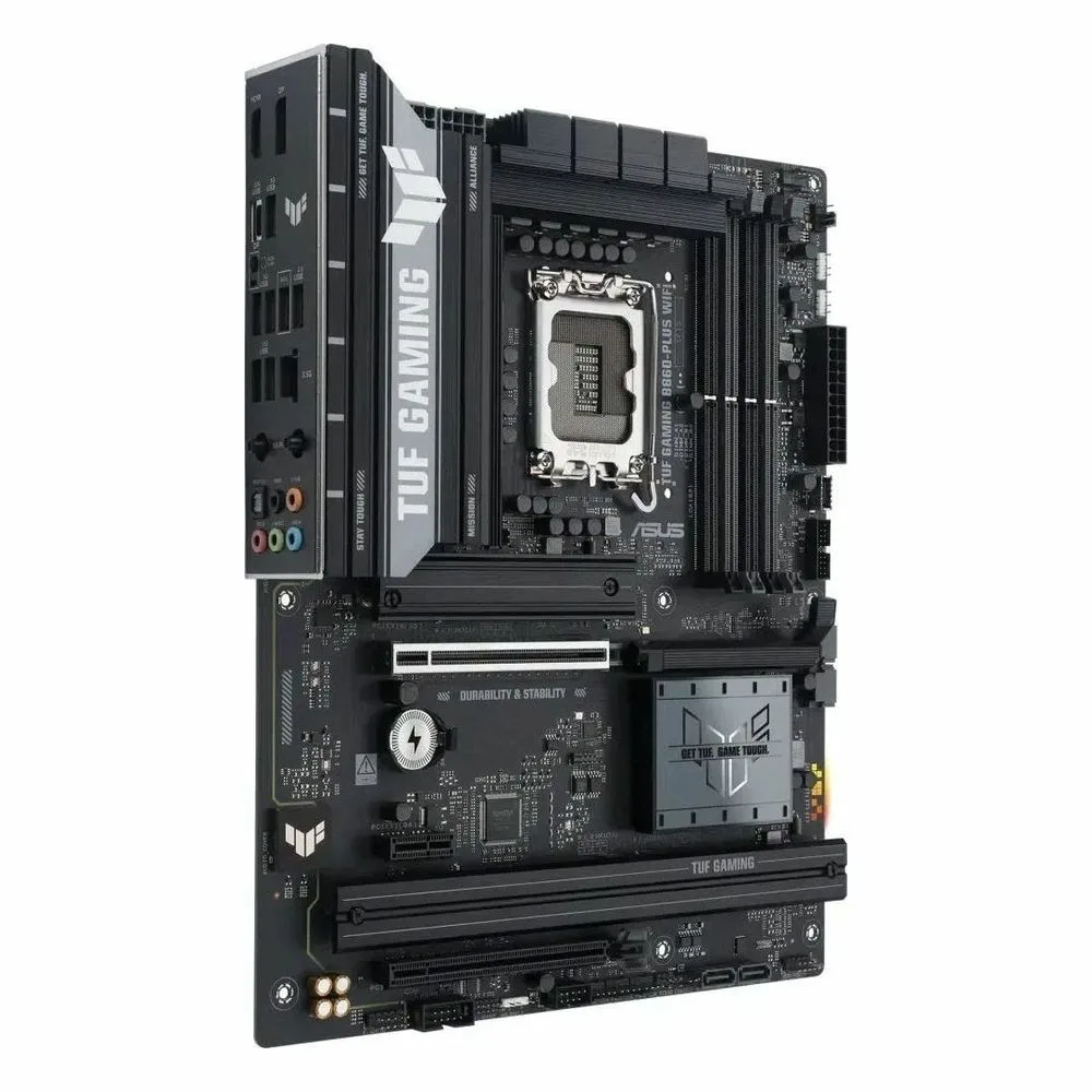 Материнская плата ASUS TUF GAMING B860-PLUS WIFI, LGA1851, Intel B860, 4xDDR5, 4xSATA, 3xM.2, 1xPCIe 5.0 x16, DisplayPort, HDMI, USB Type-C, 1x2.5Gb LAN, 5x3.5 мм, 7.1, ATX