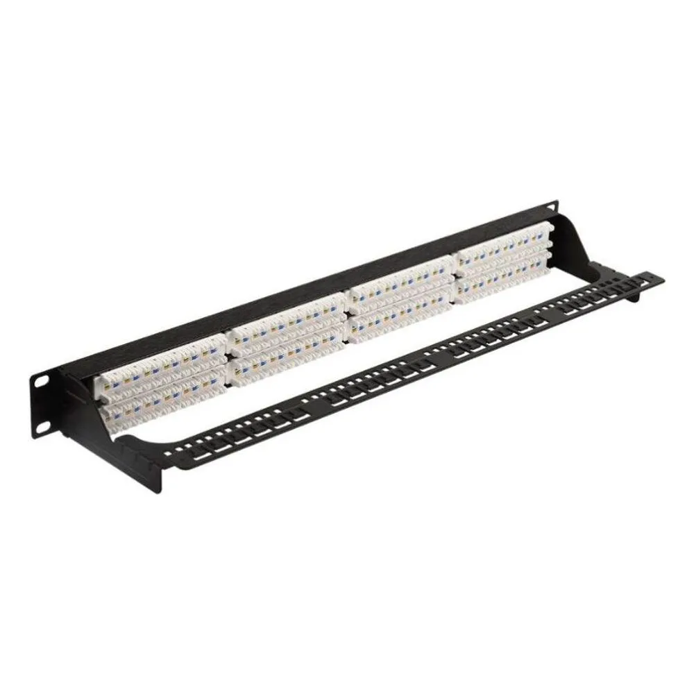 Патч-панель Lanmaster LAN-PPC48U5E 19" 2U 48xRJ45 кат.5E UTP