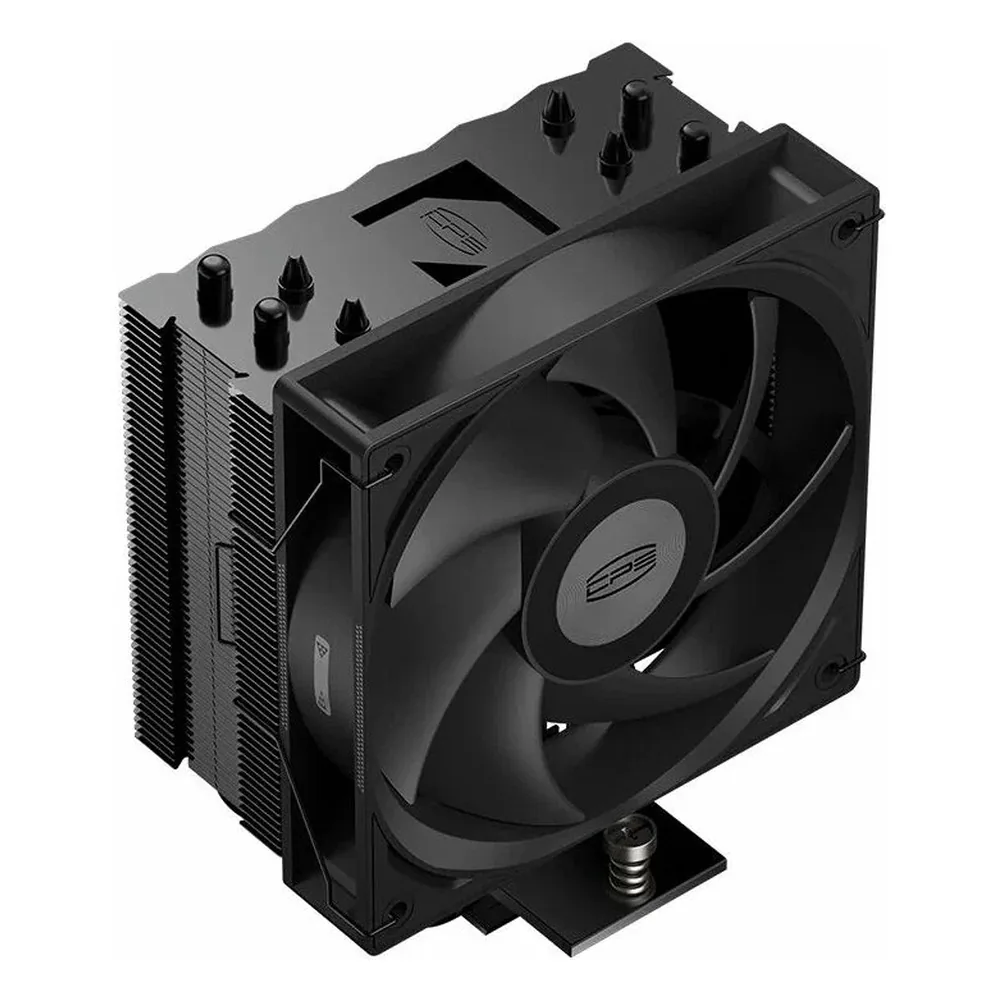 Кулер для процессора PCCooler RT400 Digital BK (230W, 4-pin PWM, LED temp., 152mm, Al/Cu, 4x6mm, 1x120мм, 73.32CFM, 34.9dBA, 2200RPM, S: 1851/1700/1200/115X, AM5/AM4, черный)