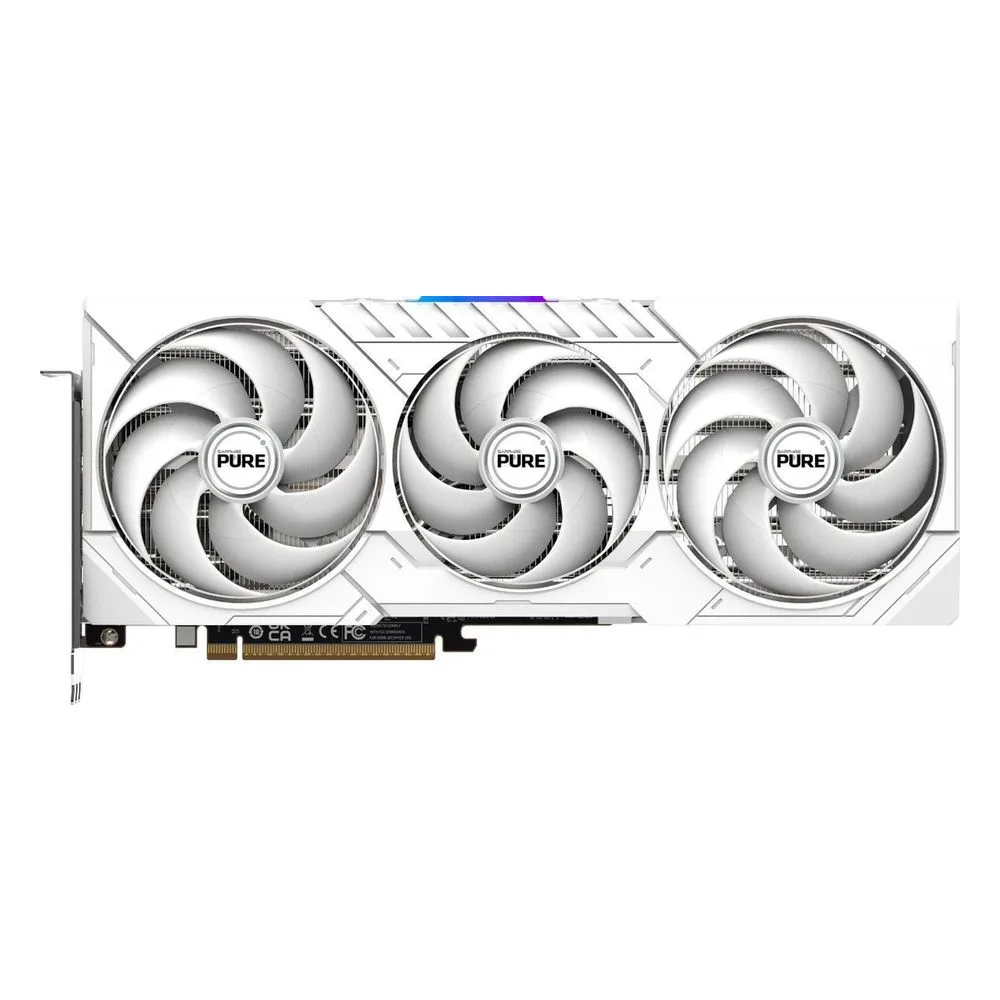 Видеокарта Sapphire AMD Radeon RX 9070 XT PURE OC, 16 GB GDDR6, 256 bit, 2xDisplayPort, 2xHDMI, GPU 2400 MHz