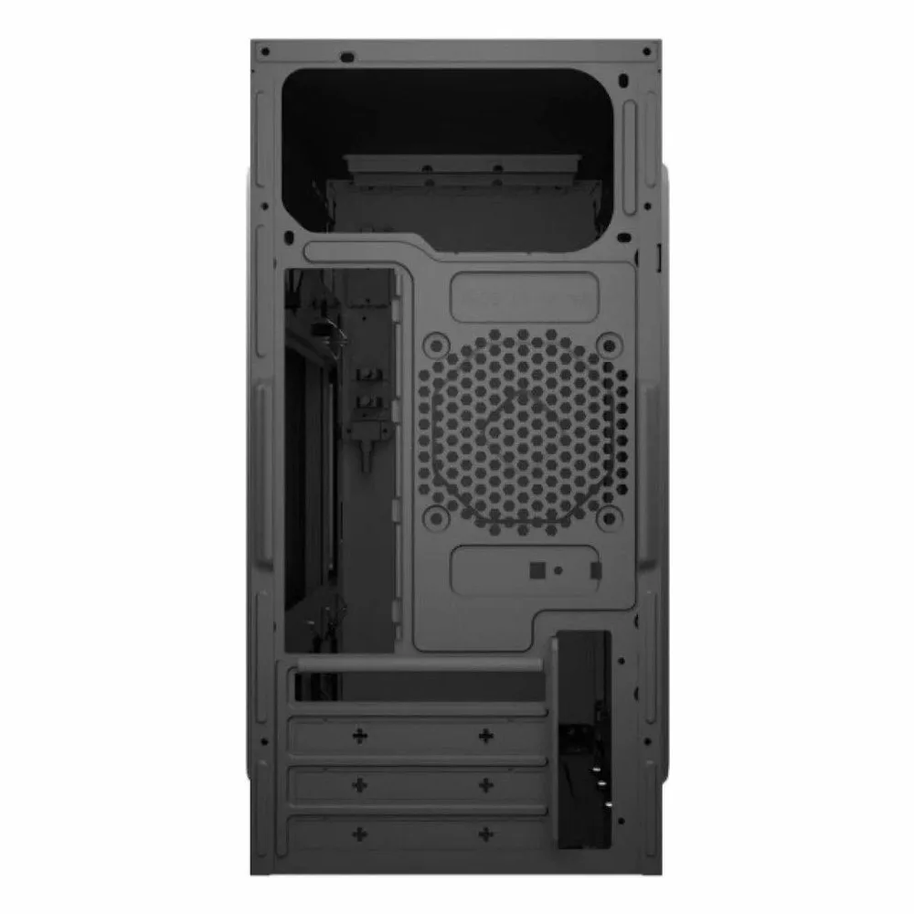 Компьютерный корпус с блоком питания 450Вт. Case Forza mATX, 450W, 2xUSB 2.0, Black, w/o FAN, 8 см fan PSU, power cord