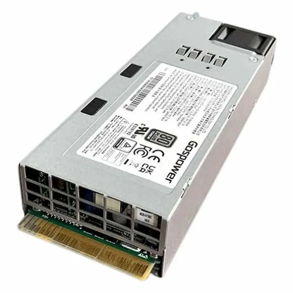 Серверный блок питания Gospower G1302-2600WNA, 2600Вт, 80+ Titanium, 40мм, 1U, серебристый