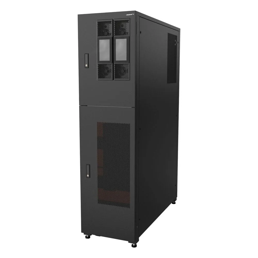 Шкаф системный Ippon Intatum RT Integrated Cabinet 2068220 напольный 1800 мм 470 мм 1200 мм черный
