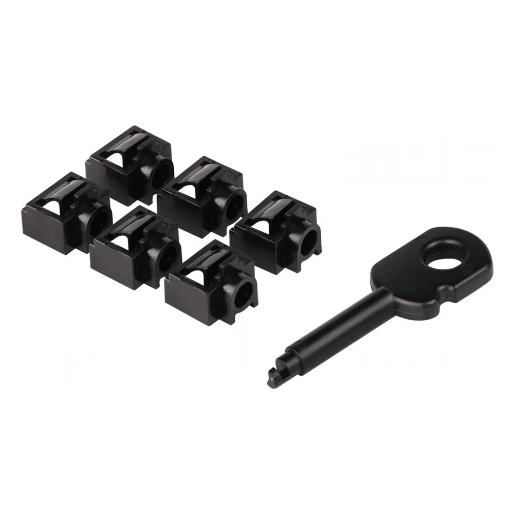 Блокиратор LANMASTER LAN-SEC45-PL-SET-BK (упак.:6шт) 6м черный