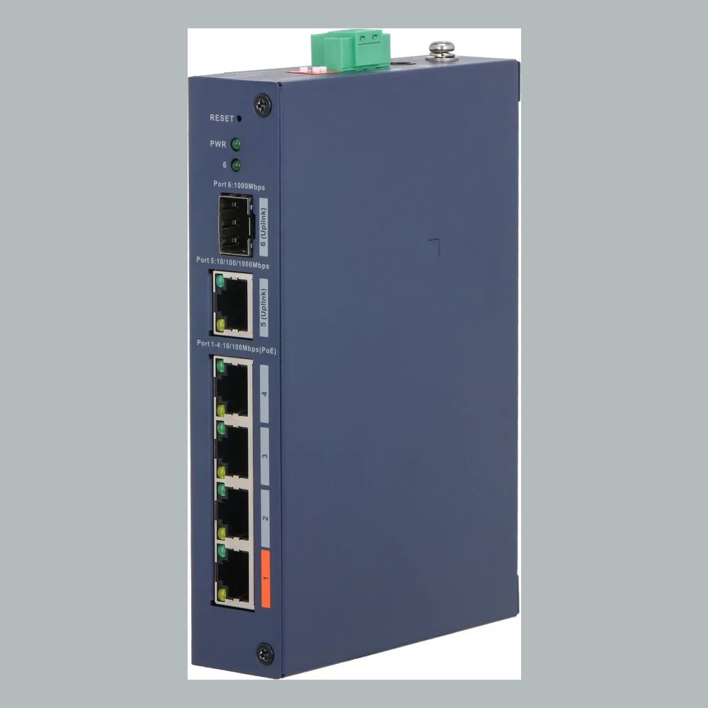 Коммутатор Dahua DH-CHS4106-4ET-60, 1×1 Гбит/с, управляемый