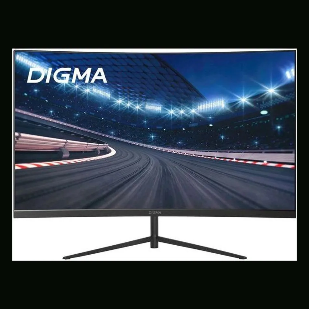 Монитор 27" Digma Overdrive 27A511F VA 1920x1080, 200 Гц, 12 мс, 16:9, 250 кд/м², HDMI 2.1, DP, 3.5 Jack, FreeSync, G-Sync, изогнутый экран, черный