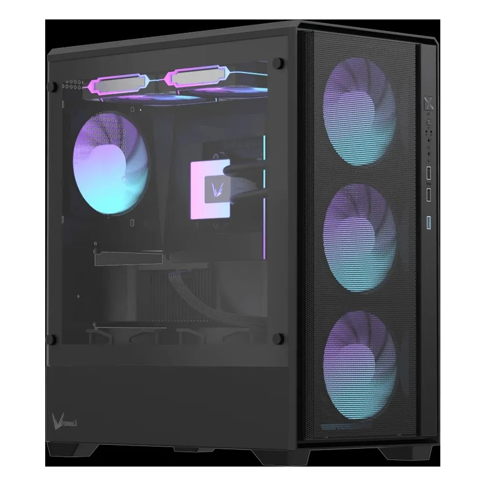 Корпус Formula Air Mesh G5 Black, Mini-Tower, чёрный, 3 x 120 мм