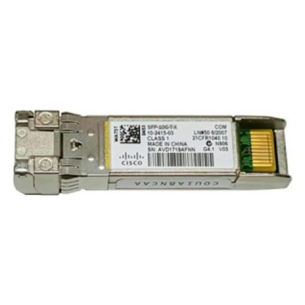 Трансивер CISCO 100M/1G/10GBASE-T SFP+ to RJ-45 module for Category 6A/7 cables up to 30m, Enterprise-Class