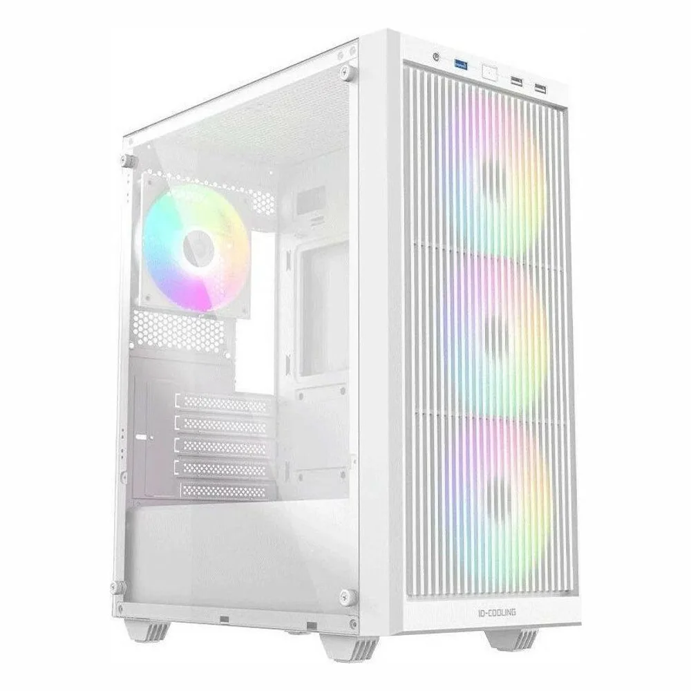Корпус ID-Cooling Корпус Case ID-Cooling WARE 300 ARGB White mATX/win TG/ 4 fans/ Type C/ CPU 160mm/ GPU 320mm/ no PSU