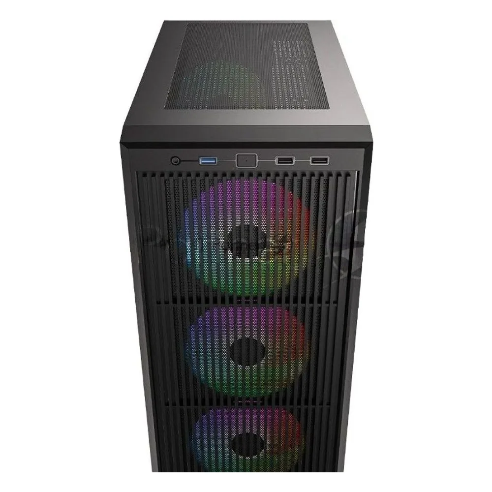 Корпус Case ID-Cooling WARE 310 ARGB Black ATX/ win TG/ 4 fans/ Type C/ CPU 160mm/ GPU 320mm/ no PSU