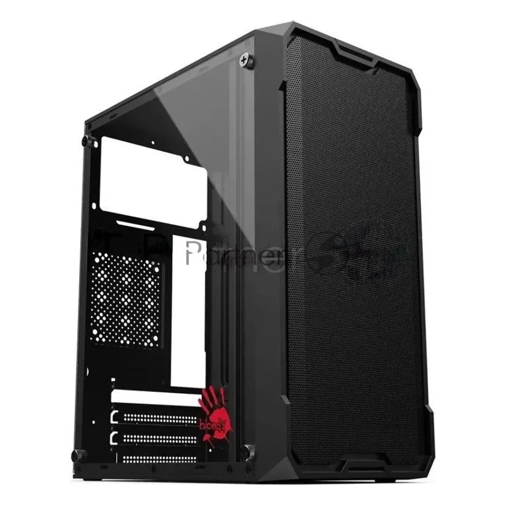 Корпус Bloody CC-129-BK, Mini-Tower, чёрный