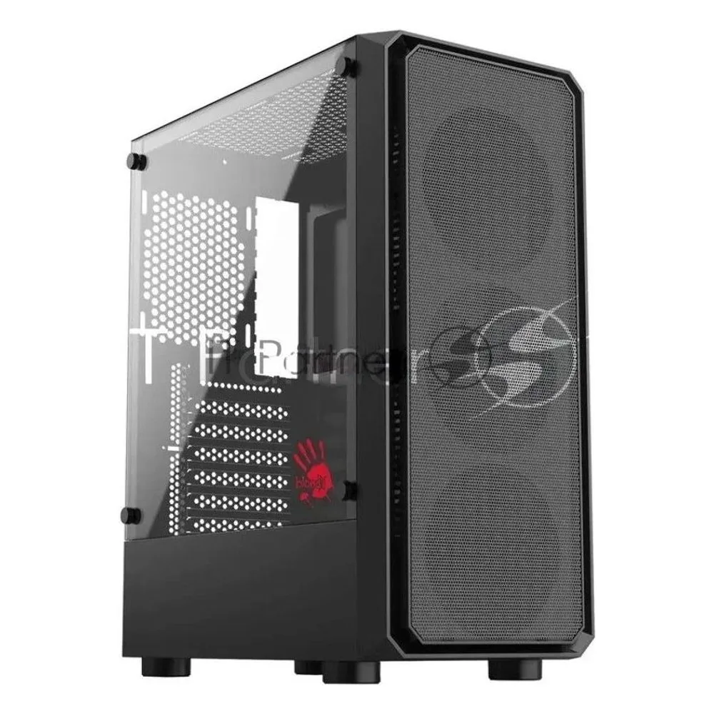 Корпус Bloody CC-126-BK, Midi-Tower, чёрный