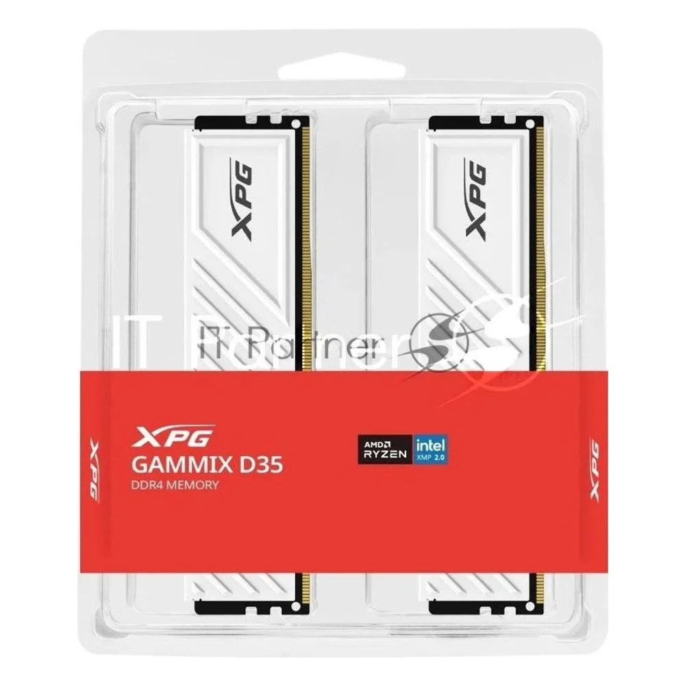 Память DDR4 2x8GB 3200MHz A-Data AX4U32008G16A-DTWHD35 XPG Gammix D35 RTL PC4-25600 CL16 DIMM 288-pin 1.35В single rank с радиатором Ret