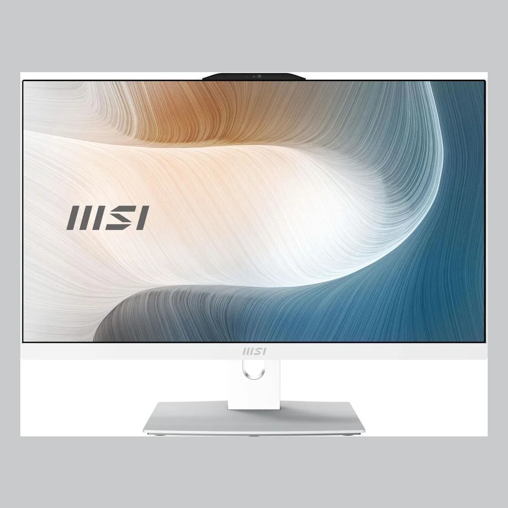 Моноблок MSI Modern AM242P 1MA-2450XRU 23.8" Full HD Core 3 100U 8Gb SSD500Gb Graphics без ОС GbitEth WiFi BT клавиатура мышь Cam белый 1920x1080