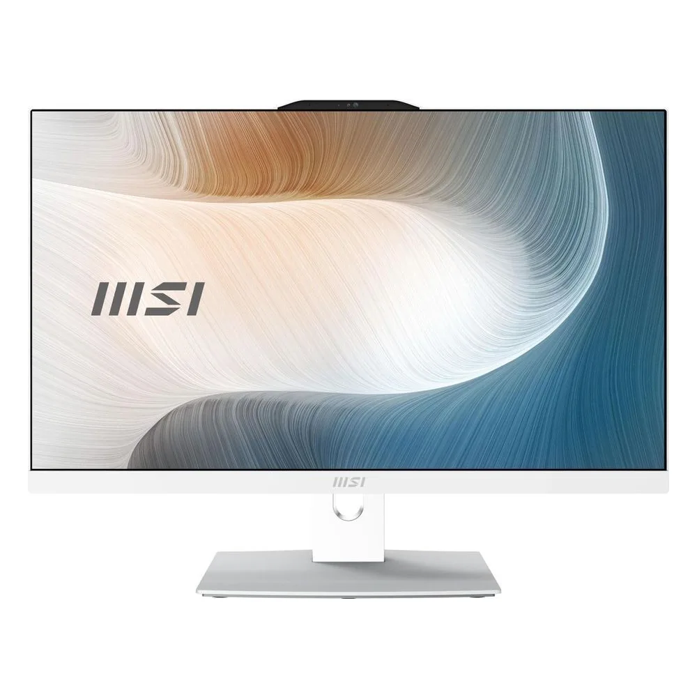 Моноблок MSI Modern AM242P 1MA-2449XRU 23.8" Full HD Core 5 120U 8Gb SSD500Gb Graphics без ОС GbitEth WiFi BT клавиатура мышь Cam белый 1920x1080
