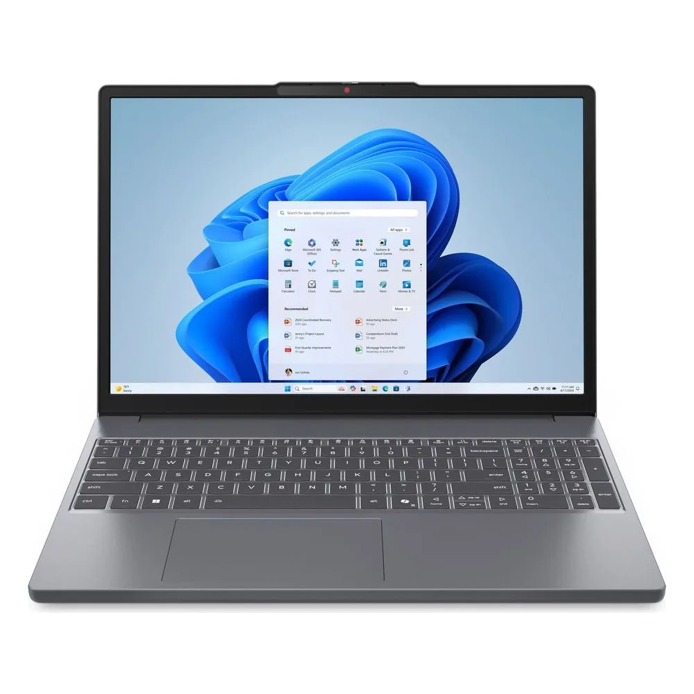Ноутбук Lenovo IdeaPad Slim 3 15IRH10/15.3"/IPS/Intel Core i5 13420H/16Gb/1Tb SSD/Intel UHD Graphics/NoOS/серый/1.63kg