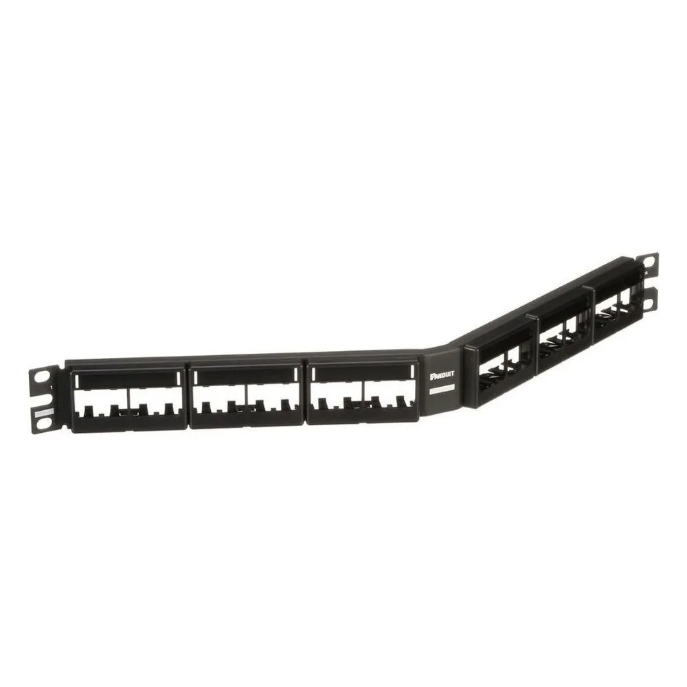 Патч-панель Panduit (CPPLA24WBLY) 19" 24 порт. наборн. угловая 1U